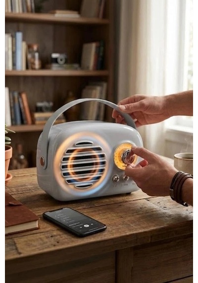 Özel Üretim Torima Bluetooth Hoparlör Kts-1682 Gri Radyo Hobi Seyyar