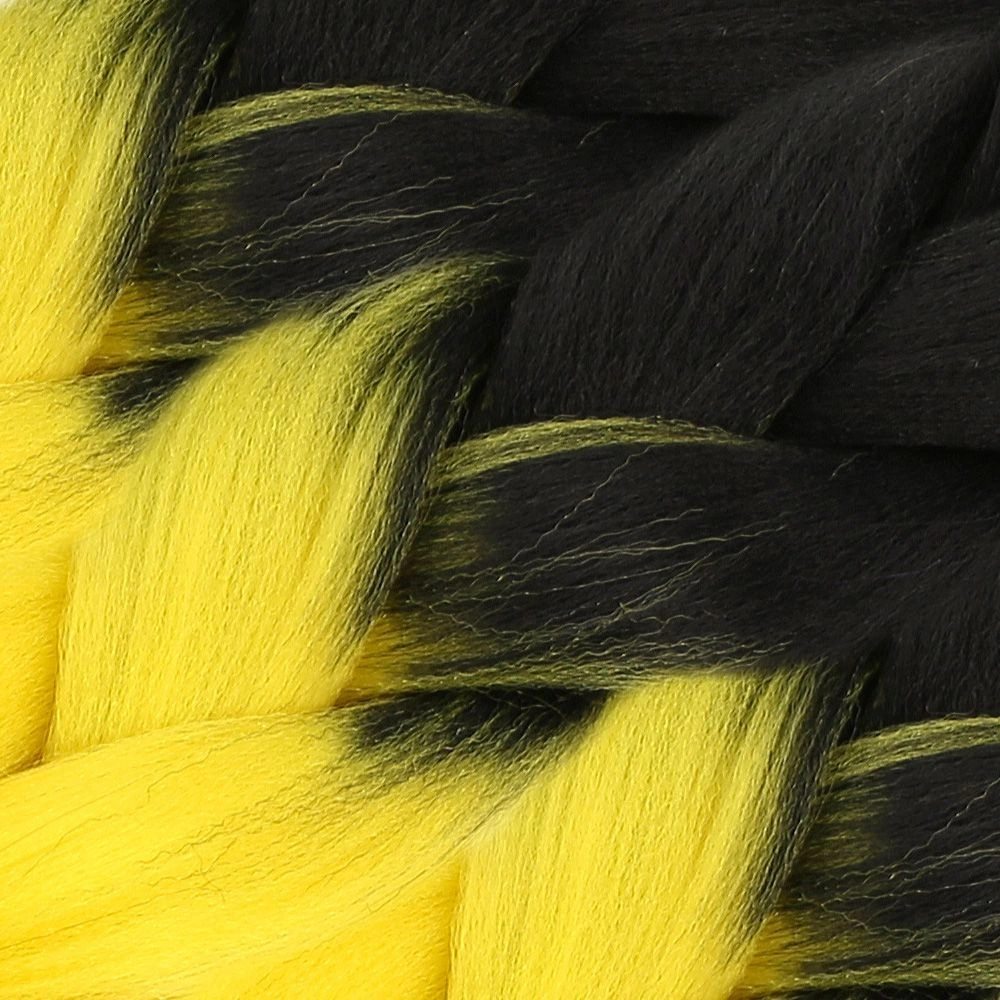 Afrika Örgülük Sentetik Ombreli 100 Gr. / Siyah / Sarı - Zmff-462944 Çok Renkli