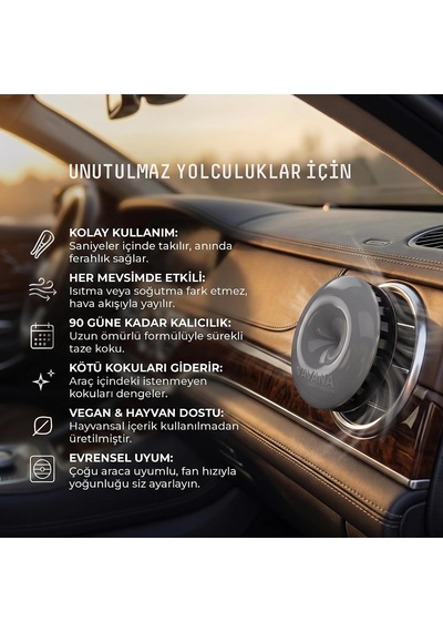 Spin Araba Klima Kokusu - Profesyonel Otomobil Kokusu Bpa & Sıvı İçermez 90 Gün Etkili 3'lü Set Neutral