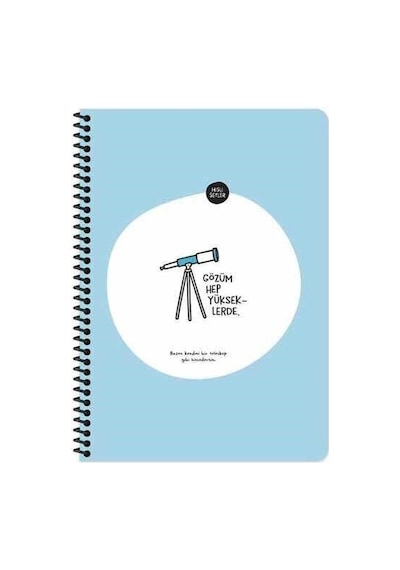 Hisli Şeyler A4 80yp.çiz.spr.stickerli Defter - Gö Çok Renkli
