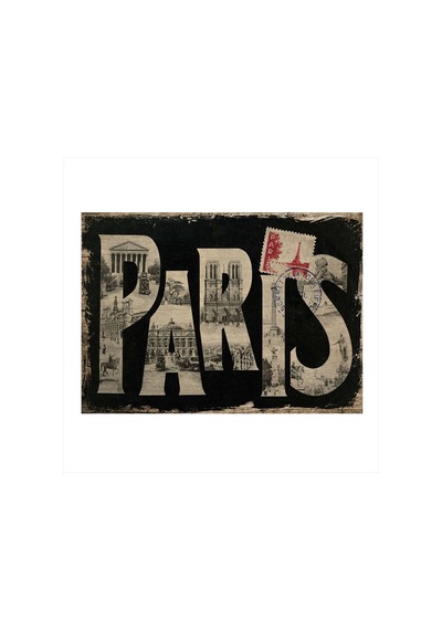 Bedeko Paris Temalı Modern Ahşap Tablo 25 Cm X 35 Cm