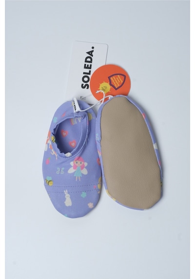 Soleda Uv Korumalı Kaydırmaz Bebek Çocuk Deniz Havuz Patiği Fairy Garden Çok Renkli