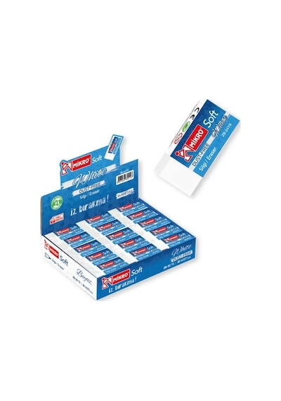Mikro Dust Free Silgi Soft Beyaz 2b-24tr - 6 Adet