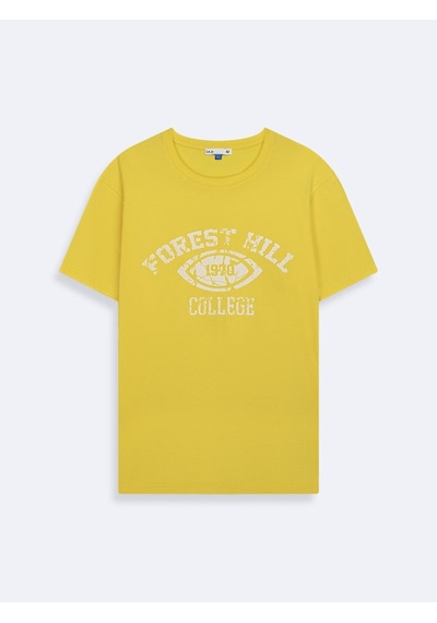 LTB Vintage Efektli Relaxed Fit Beyaz T-shırt