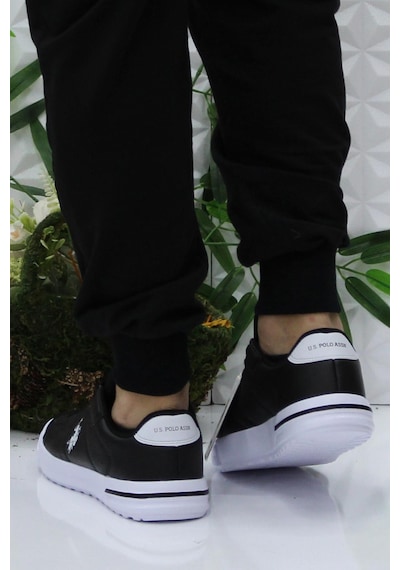U.s. Polo Assn. Mango Siyah Beyaz Rahat Ürün Hafif Sneaker Erkek Ayakkabı 001