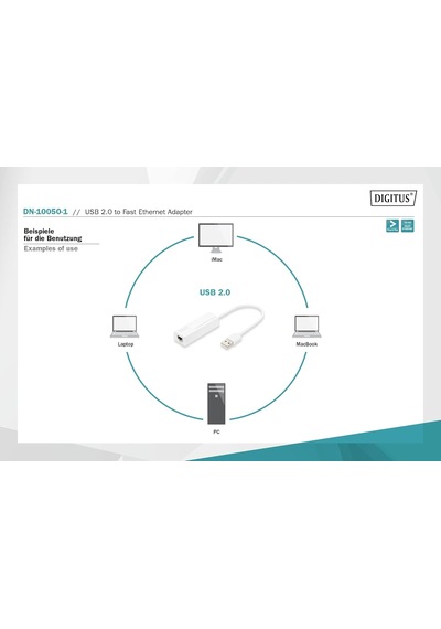 Digitus Professional Dn-10050-1 Usb 2.0 Ethernet Adaptörü