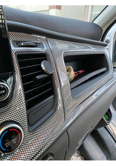 Ford Transit 2020 Carbon Konsol Kaplama