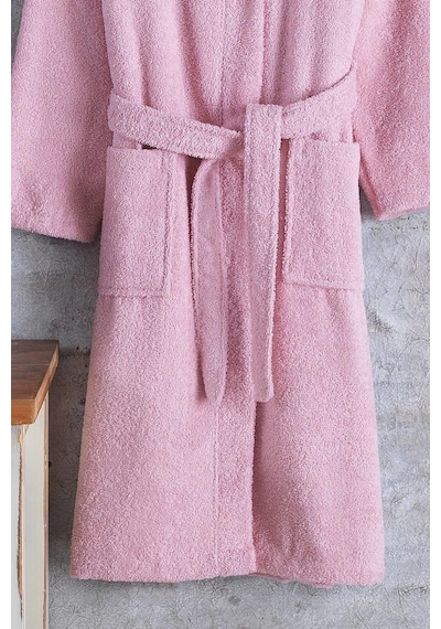 Pamuklu Kapşonlu Genç Bornoz Unisex Garson Boy Bornoz 001