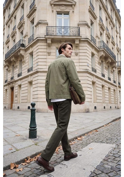 Defacto Erkek Pamuklu Smart-casual Pantolon G1076ax26spkh244 Haki-kh244