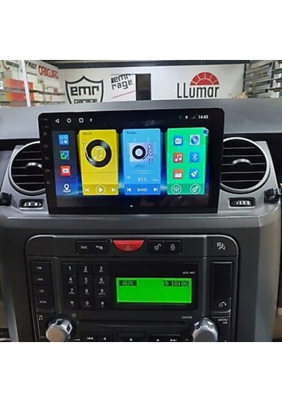 Land Rover Discovery 3 Araç Multimedya Android Ekran Carplay Double Teyp 2+32 9" 04-05 Silver Cadence
