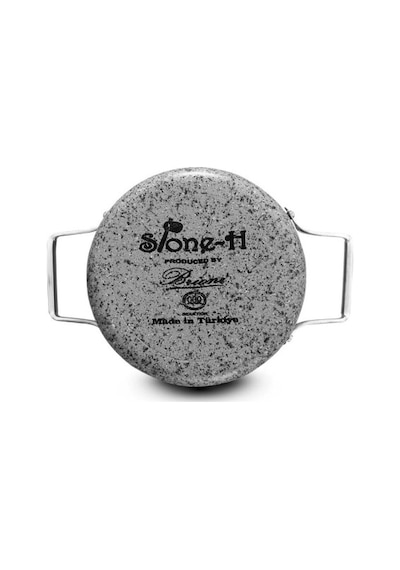 Brioni Stone-age 30 Cm Çizilmez Yanmaz Yapışmaz İndüksiyonlu Derin Tencere Gri