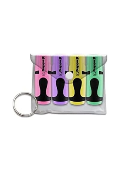 7 Mini Fosforlu Kalem 4'lü Set Pastel Karışık 103 Ivory