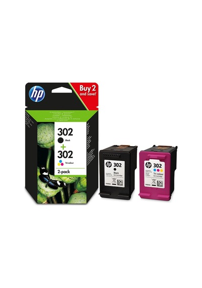 Hp 302 Renkli Siyah Kartuş Deskjet 1110/2130/3630/3830/4650/4520