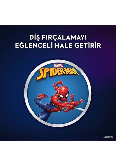 Oral-B D100 Kids Elektrikli Şarj Edilebilir Diş Fırçası Spiderman
