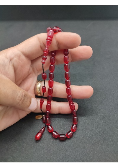 Başka Yerde Yok Furkan Gül Usta Eseri Halkalı İmame El Boy Yemen Zar Kehribar Sertifikalı 8327