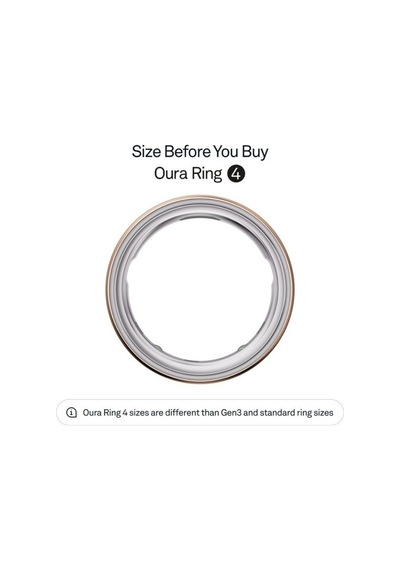 Oura Rose Gold Ring 4 Akıllı Dijital Ölçüm Yüzüğü Beden 9 Akıllı Yüzükler