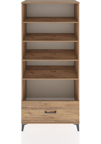 Hyperion Dolap 4 Raflı Tek Çekmeceli 88x44x195 Çam-çam Çam
