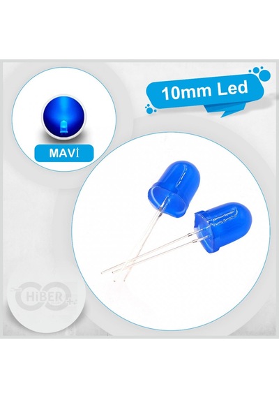 10Mm Mavi Led 10 Adet