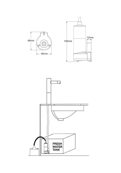 Seaflo Karavan Pompasi 12v-12lt