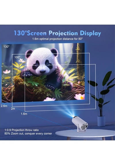 4k Magprojector Hy300 Pro - Android 11 Projektör, Çift Wifi6,