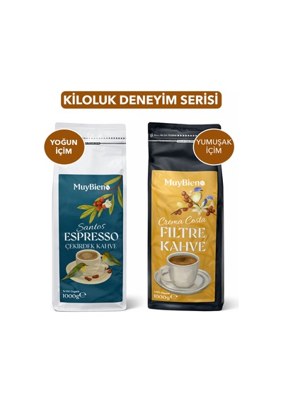 Kiloluk Çekirdek Kahve Deneyim Serisi 2in1 Çekirdek Kahve