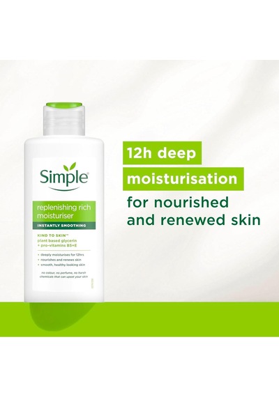 Simple Gliserin B5 ve E Vitamini İçeren Yoğun Nemlendirici Bakım Kremi 125 ML