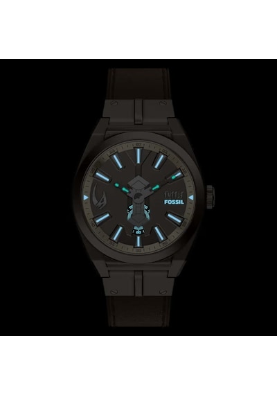 Fossil Fle1245set Star Wars Mandalorian Everett Kol Saati Ve Yaka İğnesi Seti Füme