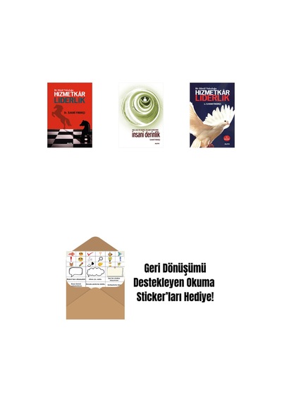 Hizmetkar Liderlik Cep Boy + İnsani Derinlik + Hizmetkâr Liderlik + Okuma Sticker'ları