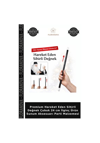 Premium Hareket Eden Sihirli Değnek Çubuk 24 Cm İlginç Ürün Sunum Aksesuarı Parti Malzemesi