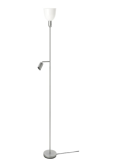 Ikea Şık Metal Lame Beyaz Dekoratif Yer Lambası Lambader Beyaz