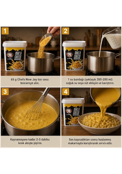 3 Lü Gurme Makarna Sosu Seti - Mac Cheese + Alfredo + Pesto 3 X 1000g