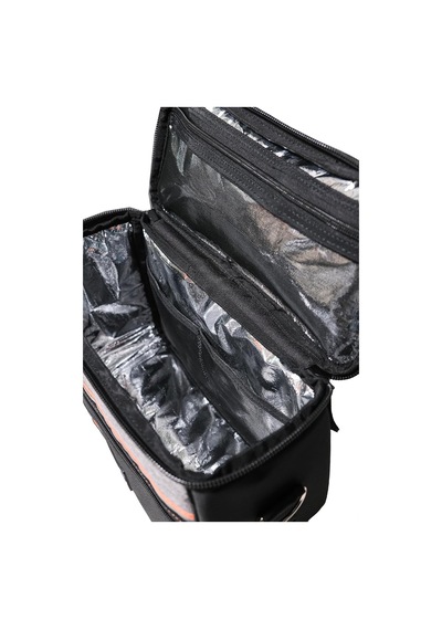 Probag Termal İzolasyonlu Kamp Ve Piknik Yemek İçecek Taşıma Çantası, Soğutucu Buzluk Çanta 12 Litre Siyah - Turuncu