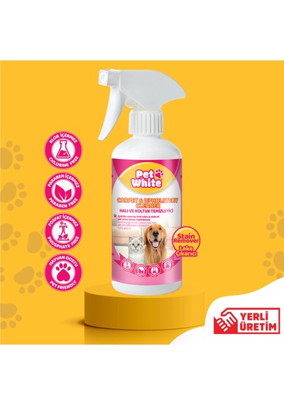 Pet White Evcil Hayvan Halı ve Koltuk Temizleyici Sprey 500 ML