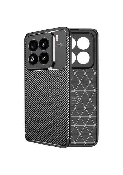 Mi 15 Pro Kılıf Auto Focus Karbon Kapak - Siyah Bz8683140834210