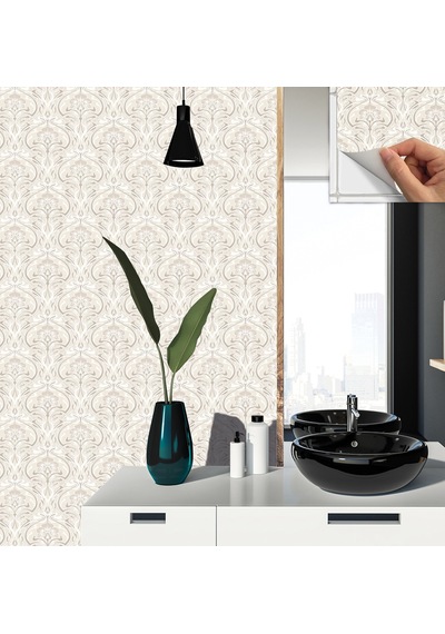 Tink KENDİNDEN YAPIŞKANLI SALON ÇİÇEKLİ DESENLİ PVC KARO 30X30 CM