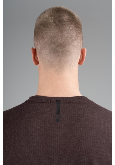 Maraton Regular Erkek Bisiklet Yaka Koyukahve- T-shirt Kahverengi