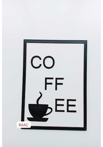 Ahşap Dekoratif Tablo Coffe