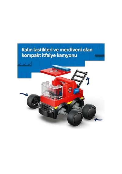 LEGO® City Araçlar – İtfaiye Kamyonu 60482 -5 Yaş ve Üzeri Çocuklar için İtfaiyeci Minifigürüyle Yaratıcı Oyuncak Yapım Seti (67P)