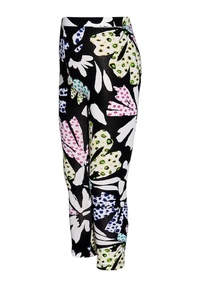 Lovetti Kız Çocuk Cutouts Leaf Desen Tayt 1301 Çok Renkli