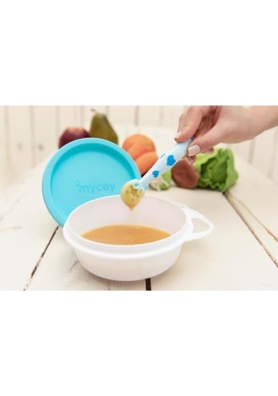 Mycey Yumuşak Uçlu Püre Kaşığı Mavi