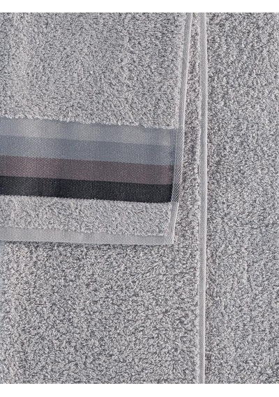 Polo %100 Pamuk 2 Li Havlu Takımı - 50x90, 70x140 Gri
