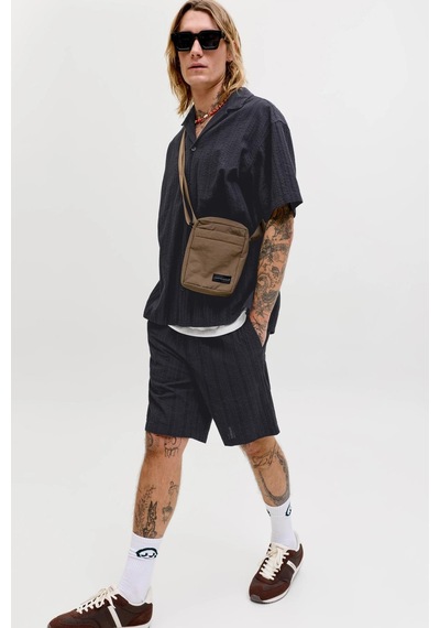 Jack & Jones Jpstjaıden Tyson Erkek Jogger Şort Rahat Kesim Günlük Yazlık Şort Siyah