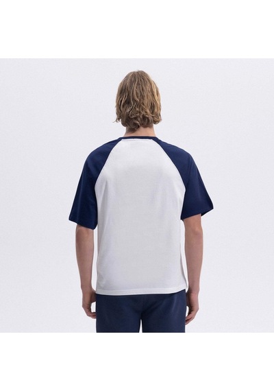 Ellesse Em009-2-sgr Bisiklet Yaka Erkek T-shirt - Beyaz / Gri
