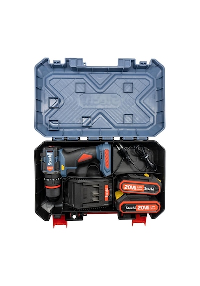 Stechend SX22 2 x  2.0 Ah 20 V 60Nm Akülü Kömürsüz Darbeli Matkap Vidalama