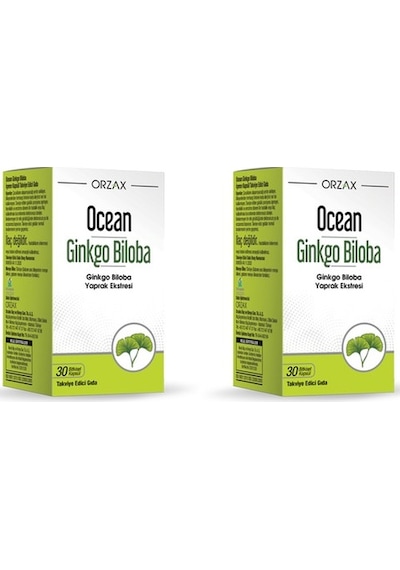 Ocean Ginkgo Biloba 30 Kapsül 2'Li Paket