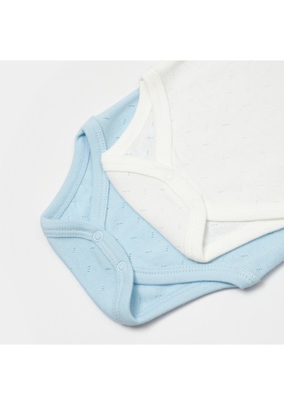 Bibaby Jakarlı 2'li Atlet Body 56992 Ekru - Sarı
