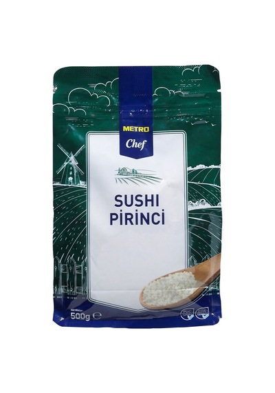 Metro Chef Sushi Pirinci 500g - Asya Mutfağı İçin Özel Pirinç 3'li Ekonomik Paket - 3 Adet Tarı