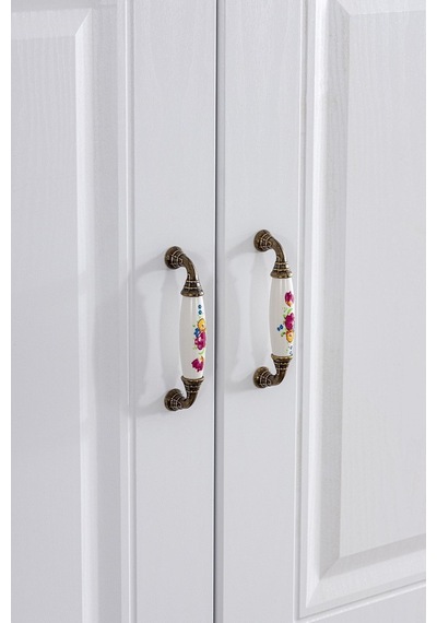 Gardırop, Country West Mdf Ön Yüzeyli 6 Kapılı Dolap, Beyaz Gardırop, Country West Mdf Ön Yüzeyli 6 Kapılı Dolap, Beyaz
