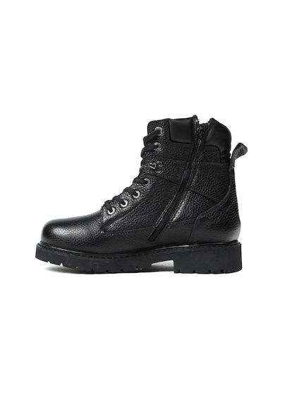 Hammer Jack Hakiki Deri Siyah Erkek Bot & Bootie 18501-m Siyah