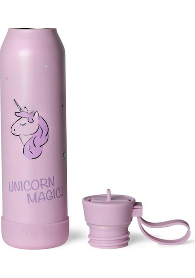 Citron 3 Katmanlı Paslanmaz Çelik Termos Seti 500 Ml - Stormy Unicorn Pembe